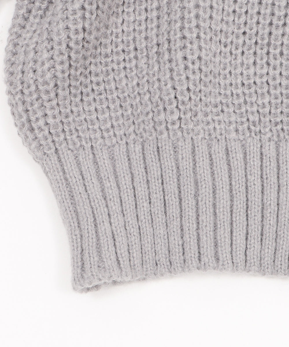 ダブルZIPニットカーデ