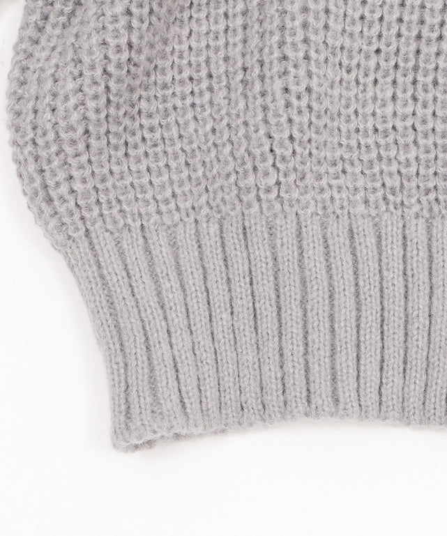 ダブルZIPニットカーデ