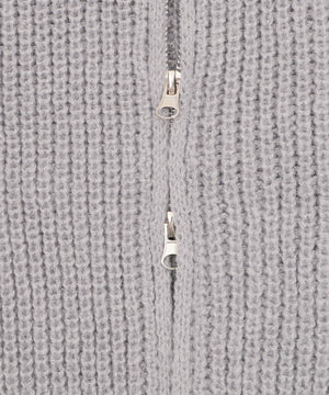 ダブルZIPニットカーデ
