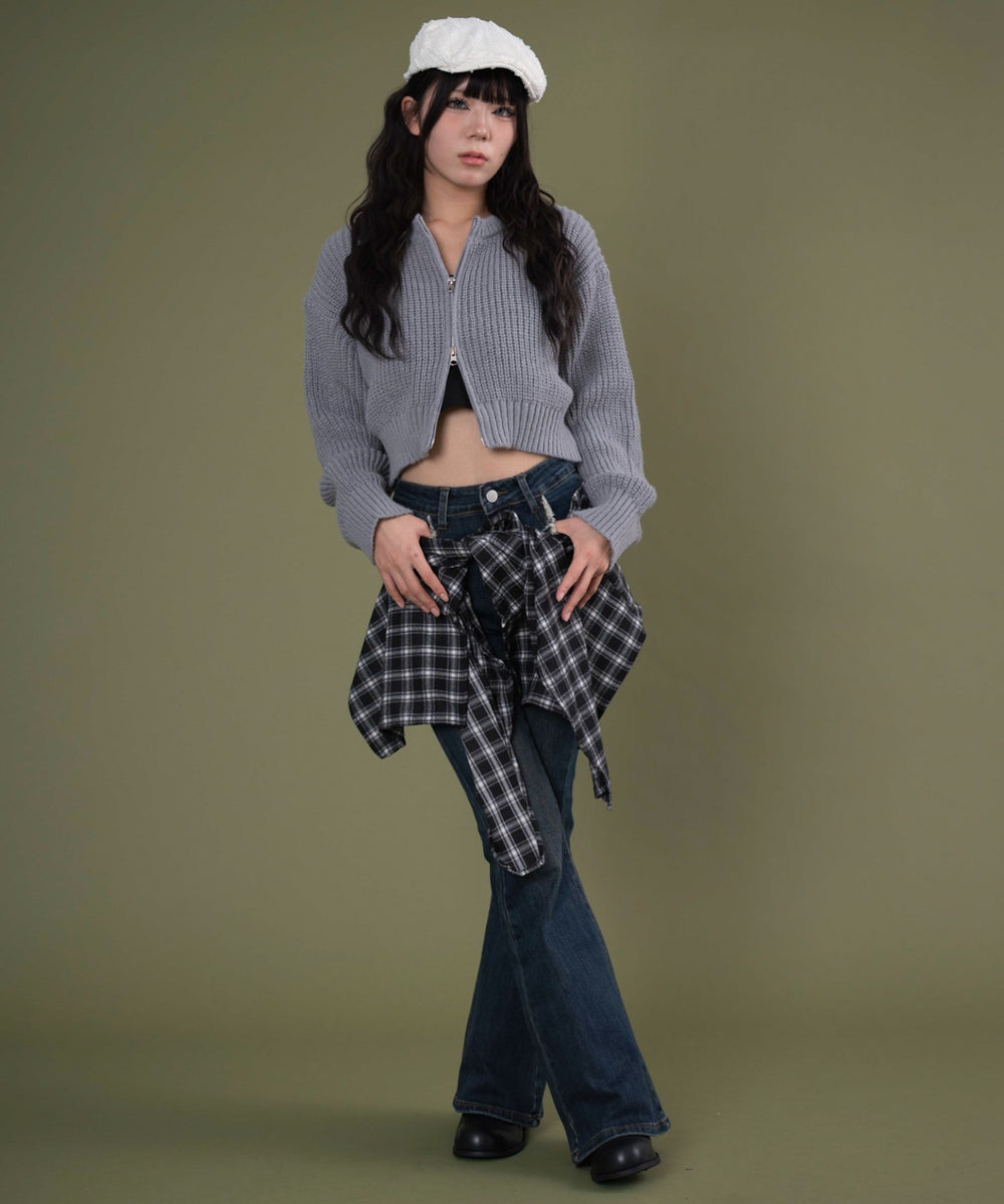 デニム中濃 モデル：160cm S着用