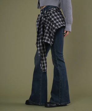 デニム中濃 モデル：160cm S着用