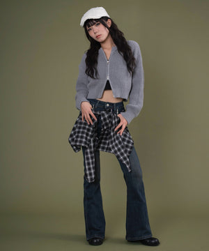 デニム中濃 モデル：160cm S着用