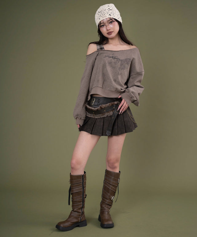 ブラウン モデル：163cm F着用