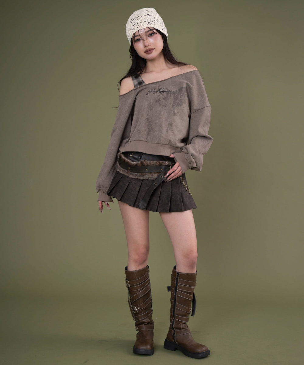 ブラウン モデル：163cm F着用