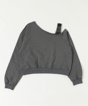 チェックワンショルダースウェット