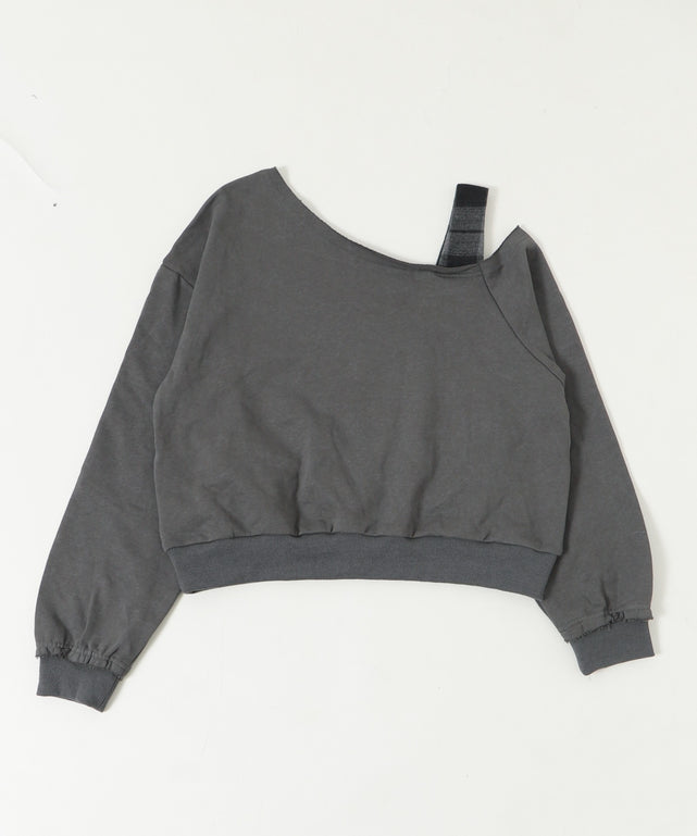 チェックワンショルダースウェット