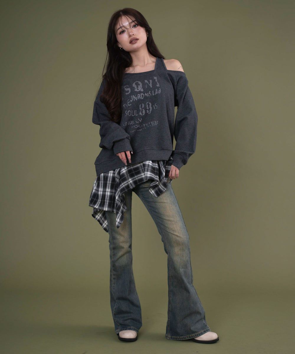 チャコール モデル：163cm F着用