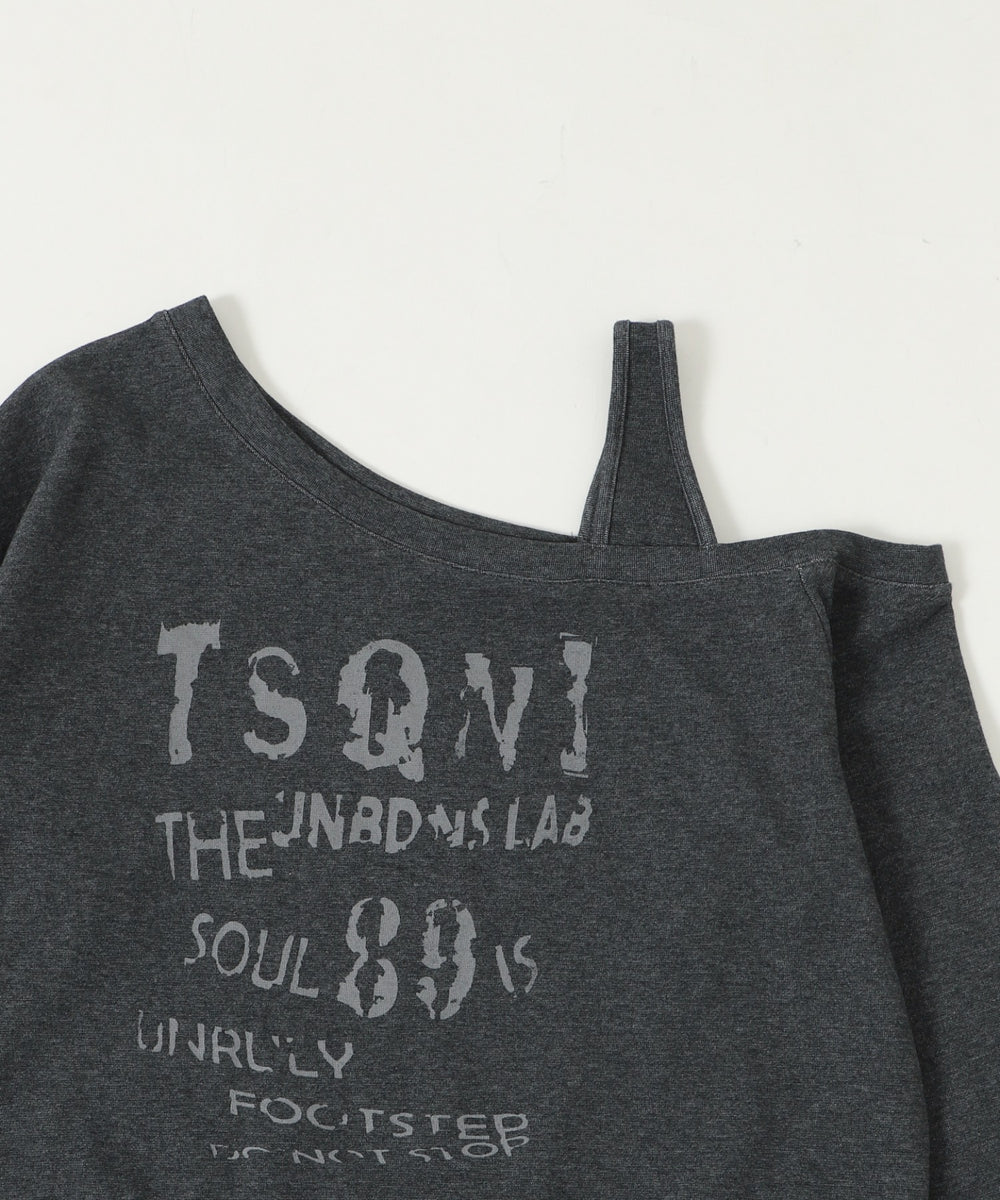 チェックヘムグラフィックワンショルダー