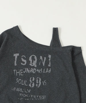 チェックヘムグラフィックワンショルダー