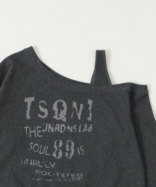 チェックヘムグラフィックワンショルダー