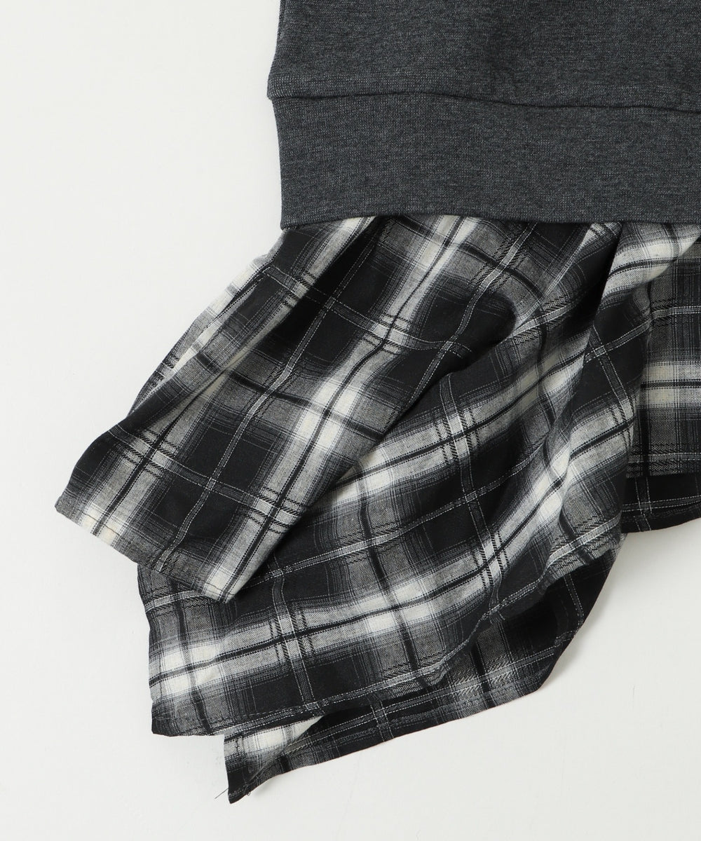 チェックヘムグラフィックワンショルダー