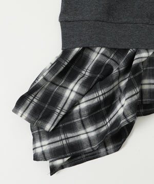 チェックヘムグラフィックワンショルダー