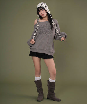 ベージュ モデル：160cm F着用