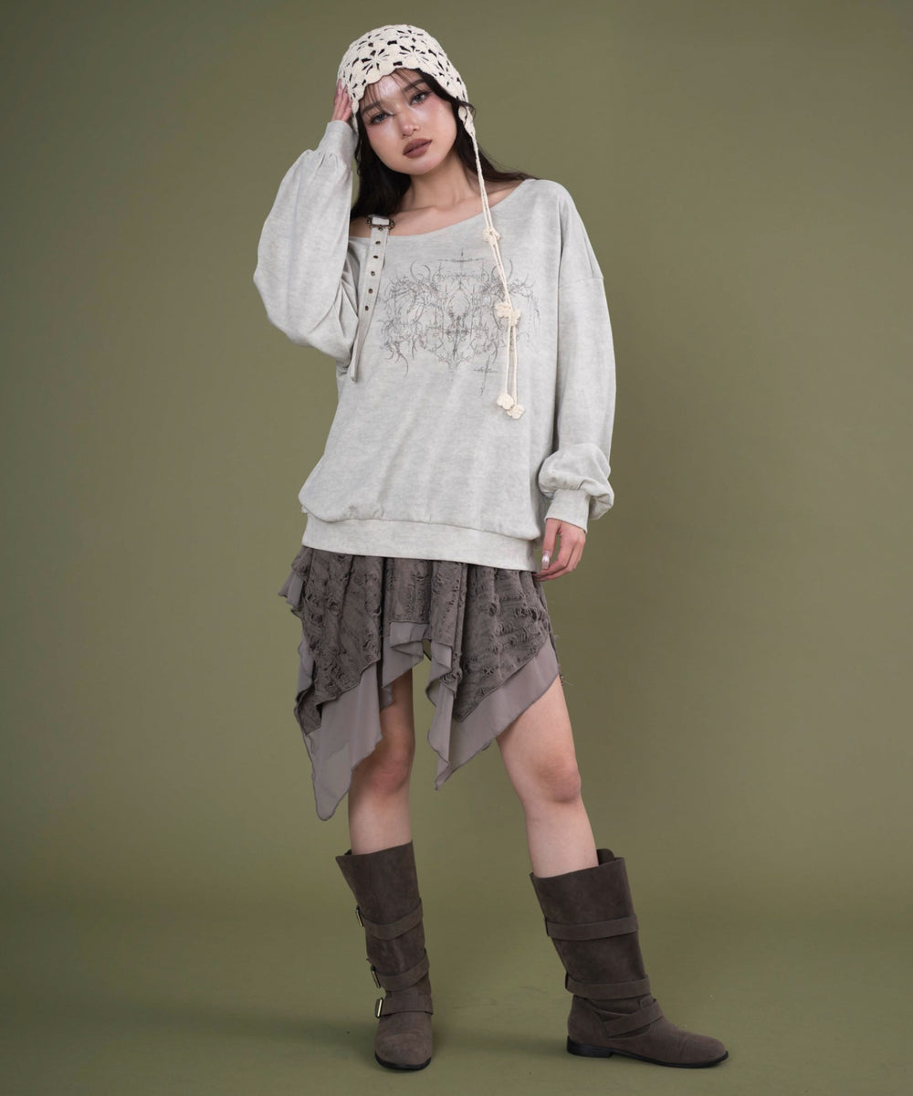 Lベージュ モデル：163cm F着用