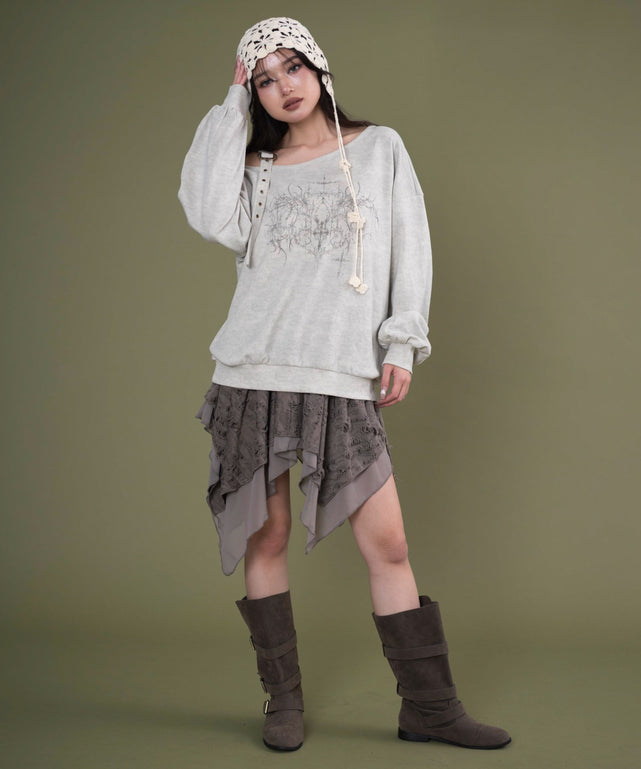 Lベージュ モデル：163cm F着用