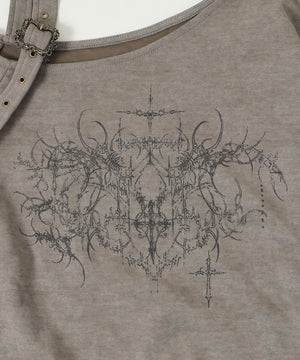 ベルトショルダーグラフィックスウェット