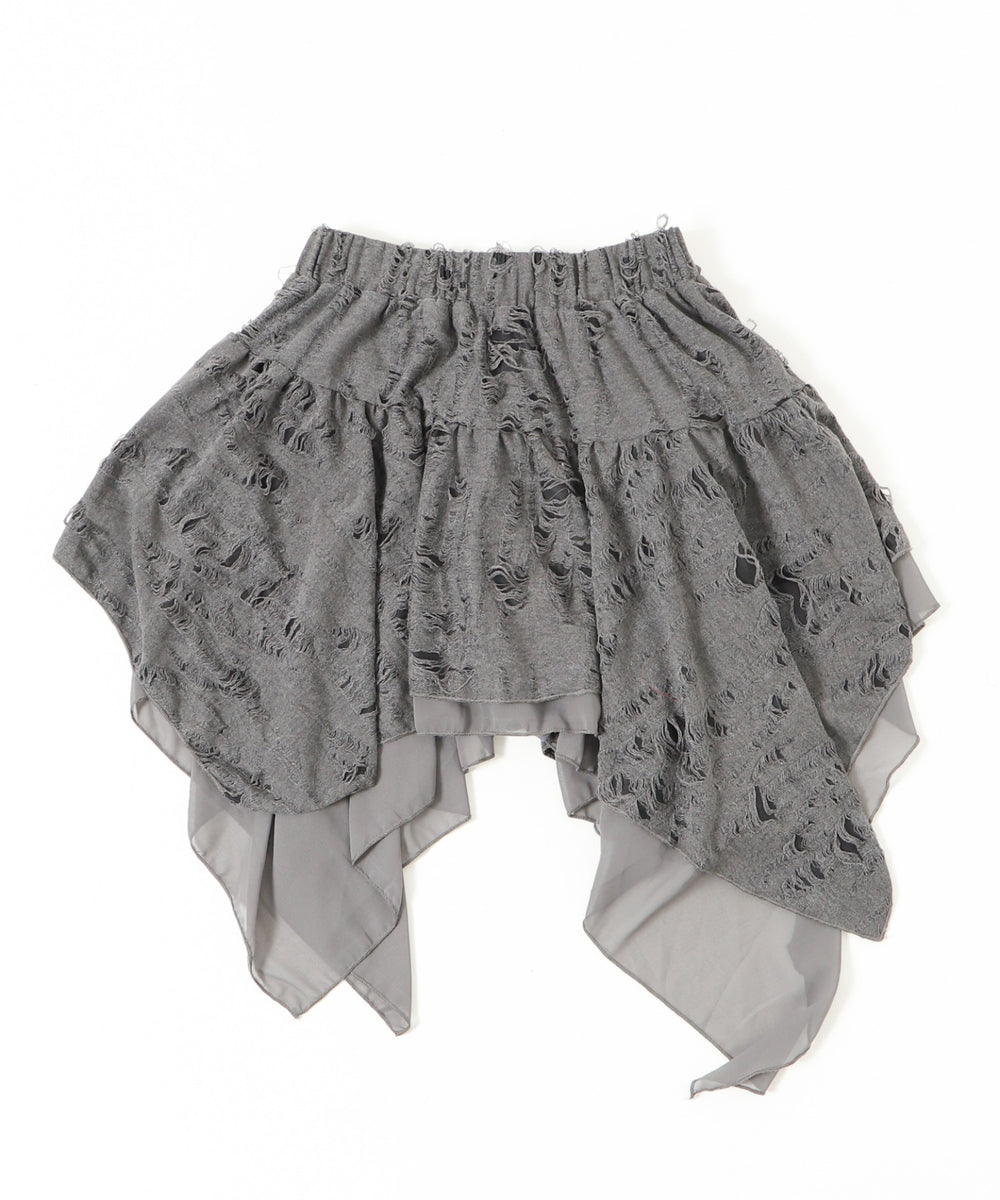 ダメージヘムスカート