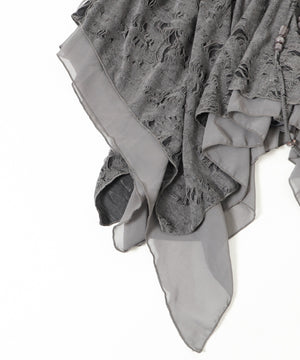 ダメージヘムスカート