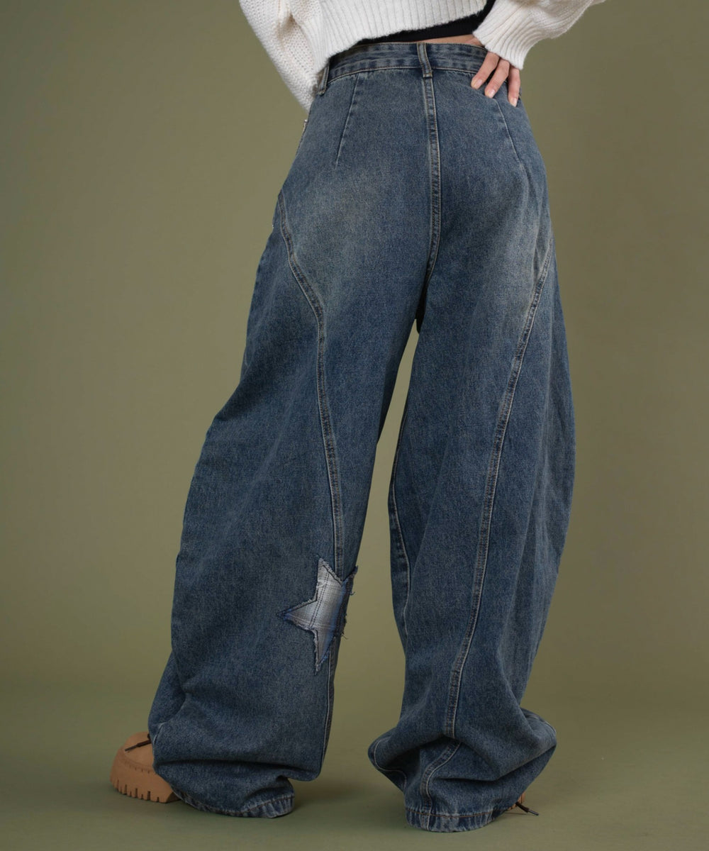 デニム中濃 モデル：160cm S着用