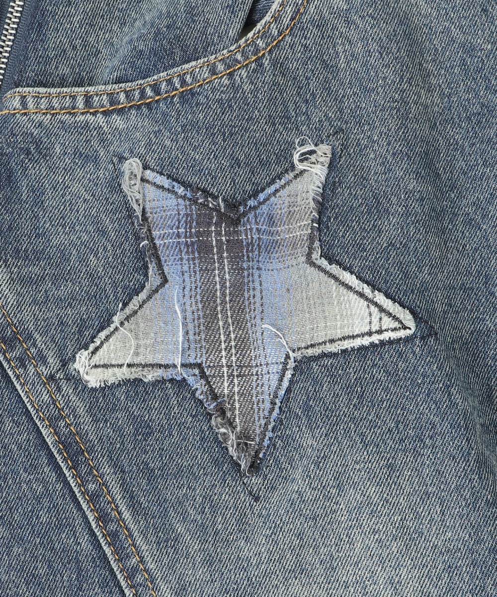 フェイクスリーブバレルデニム