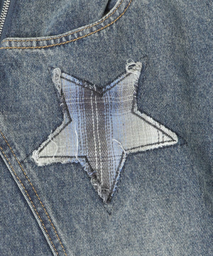 フェイクスリーブバレルデニム