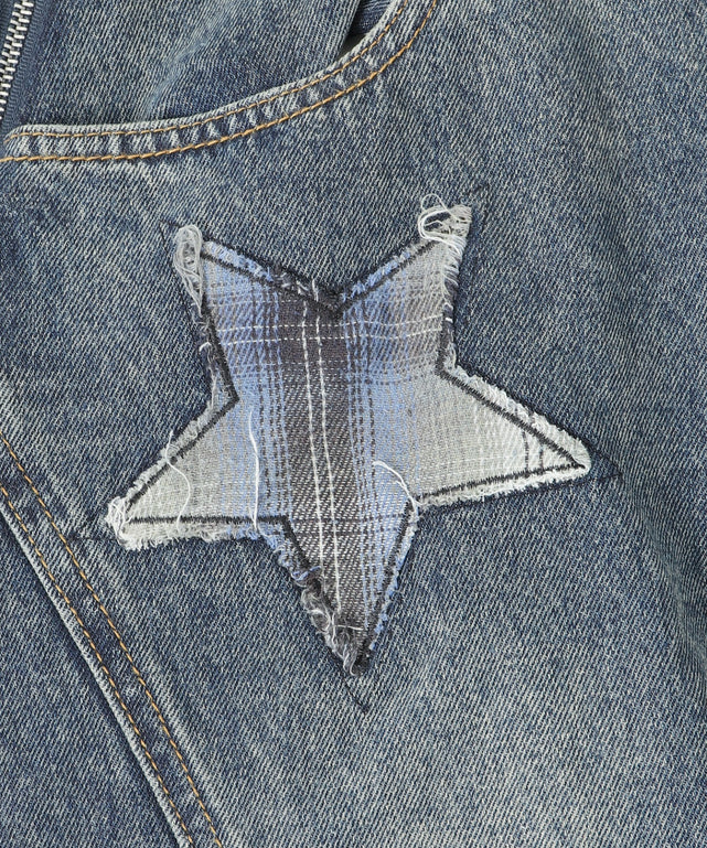 フェイクスリーブバレルデニム