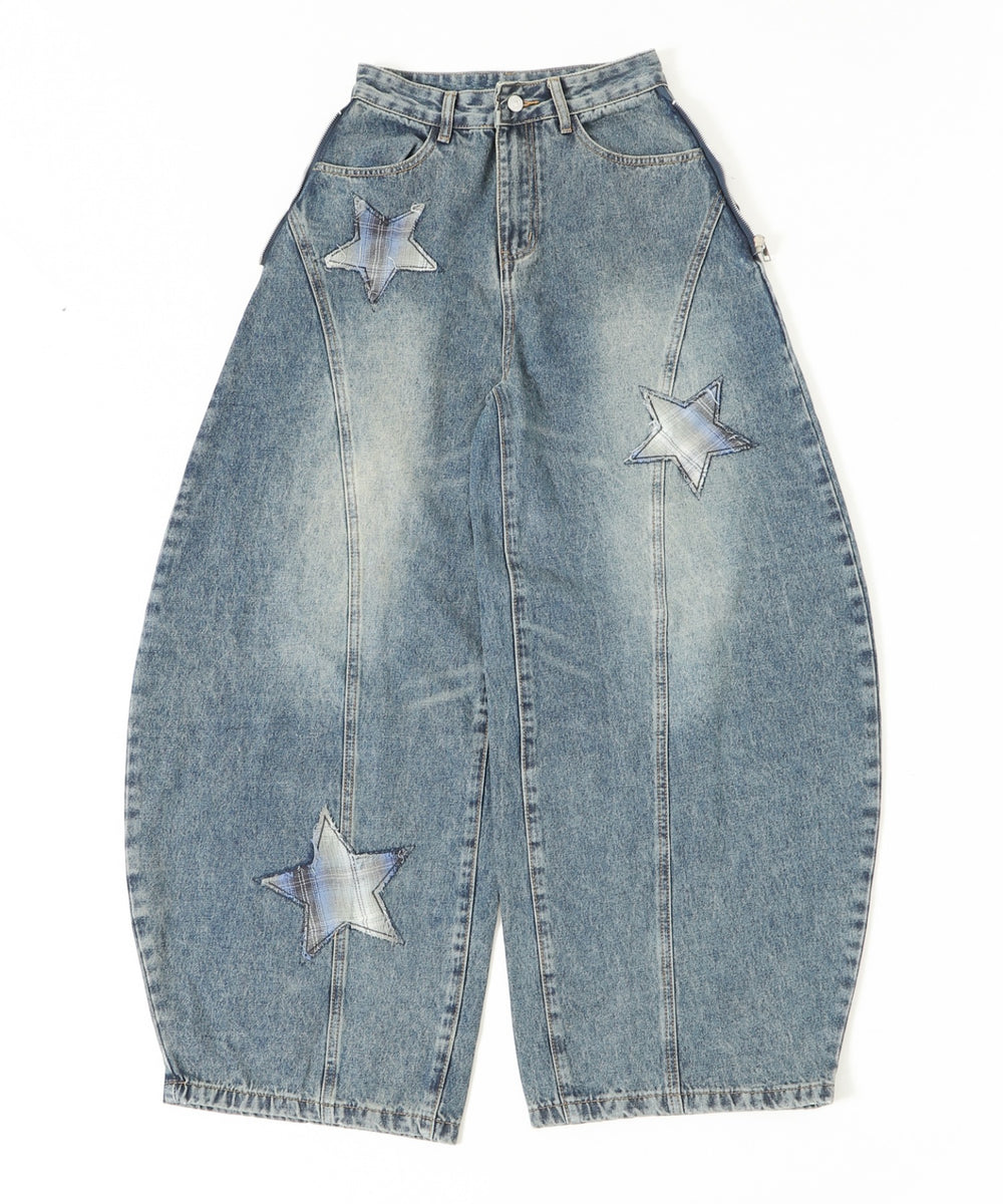 フェイクスリーブバレルデニム