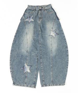 フェイクスリーブバレルデニム