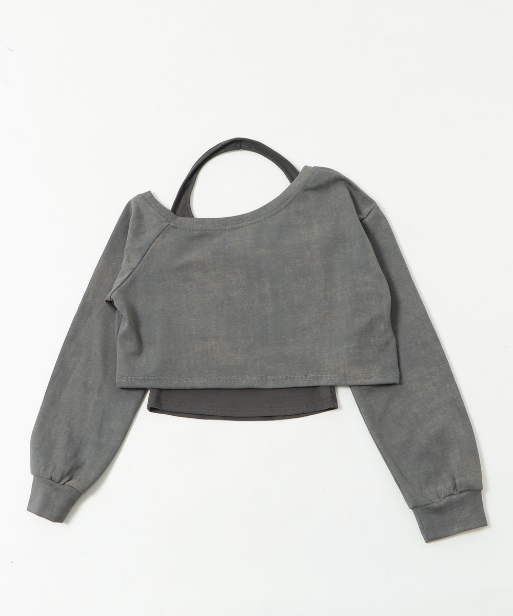 エイジドオフショルダースウェット