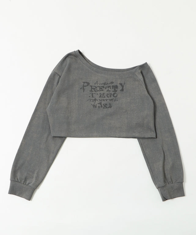 エイジドオフショルダースウェット