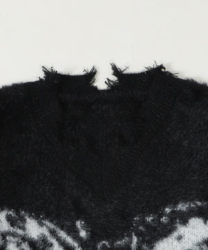 バタフライダメージニット