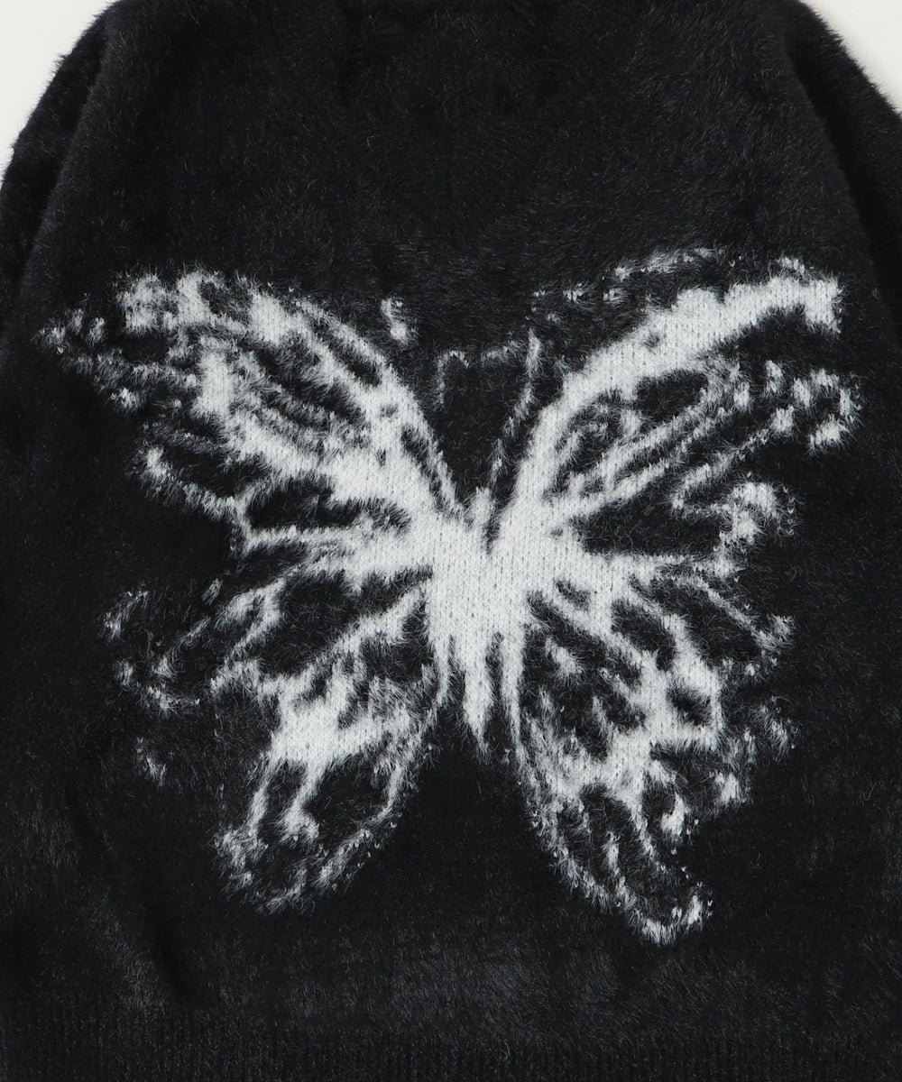 バタフライダメージニット