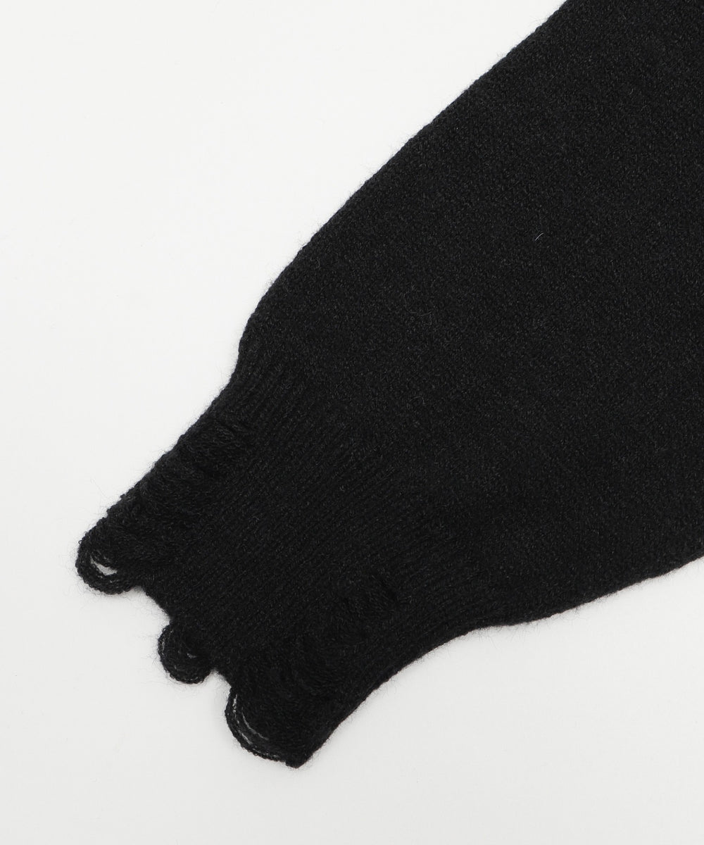 バタフライWジップニットパーカー