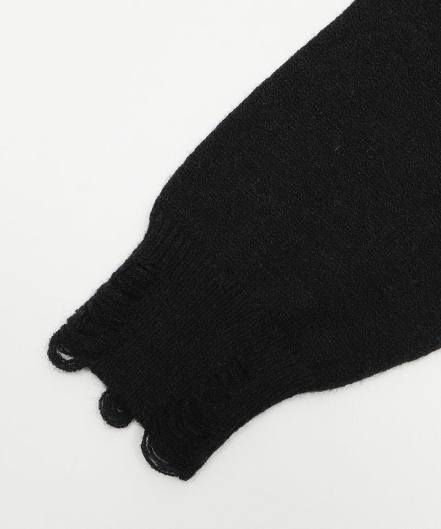 バタフライWジップニットパーカー