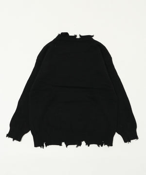 バタフライダメージニット