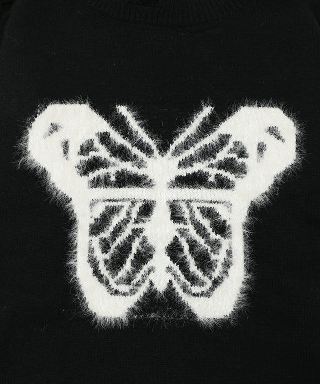 バタフライダメージニット