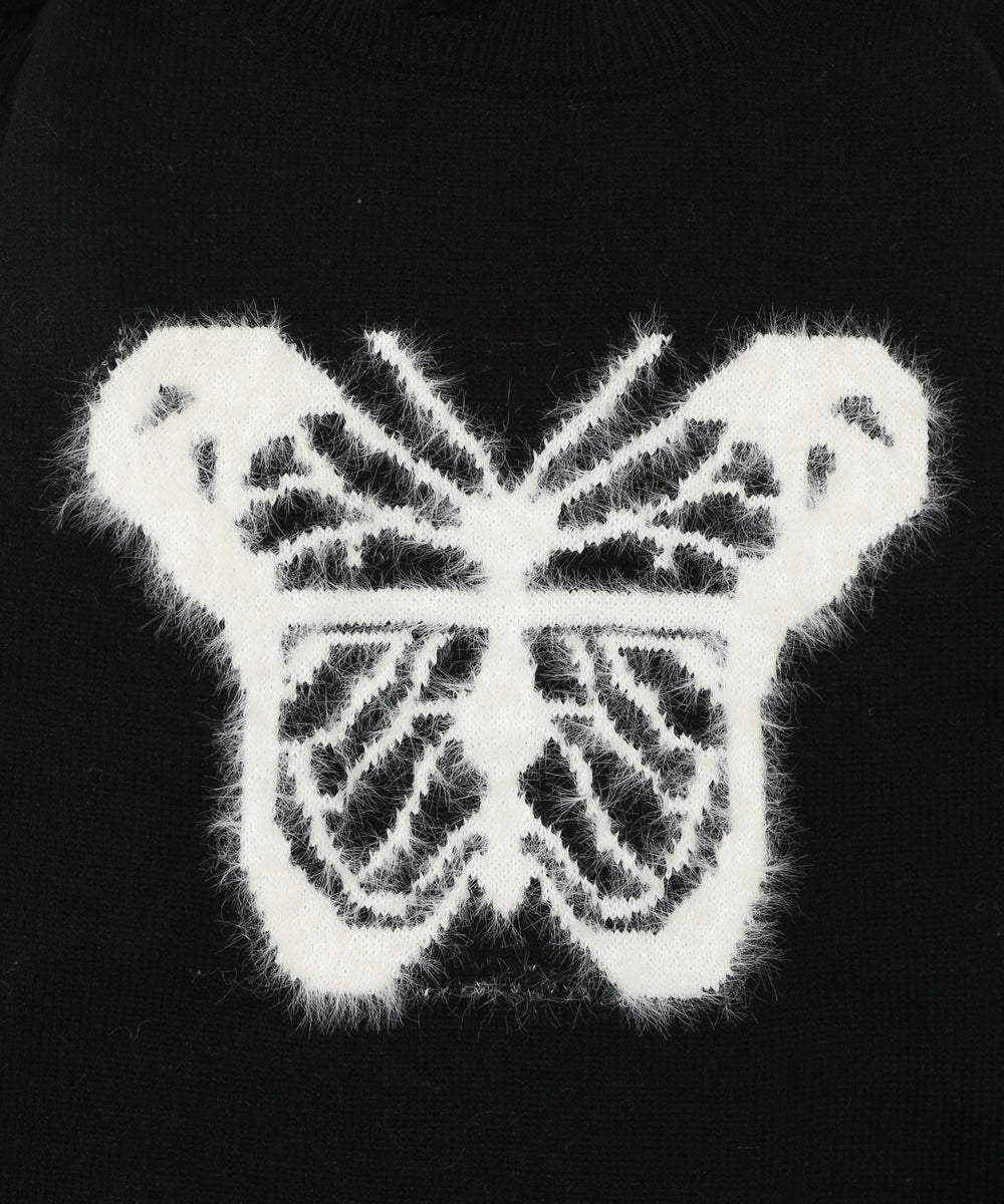 バタフライダメージニット