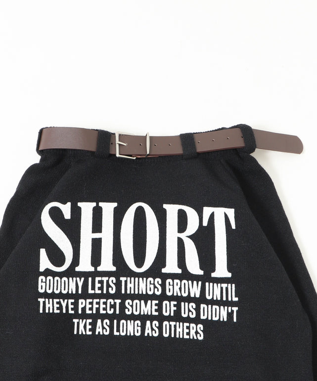 ベルトオフショルロゴニット