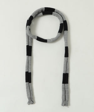 マフラー付きチルデンニット