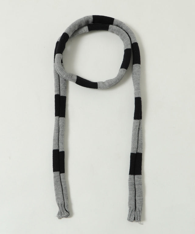 マフラー付きチルデンニット