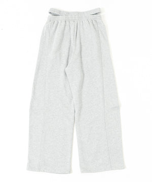 ウエストカットカーブスウェットパンツ