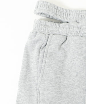 ウエストカットカーブスウェットパンツ