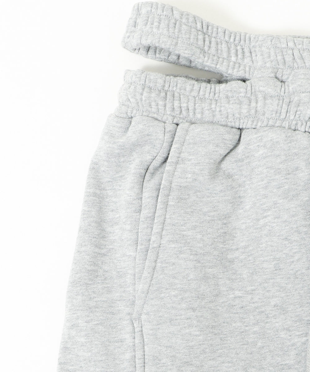 ウエストカットカーブスウェットパンツ