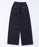 バックフラップポケットルーズデニム
