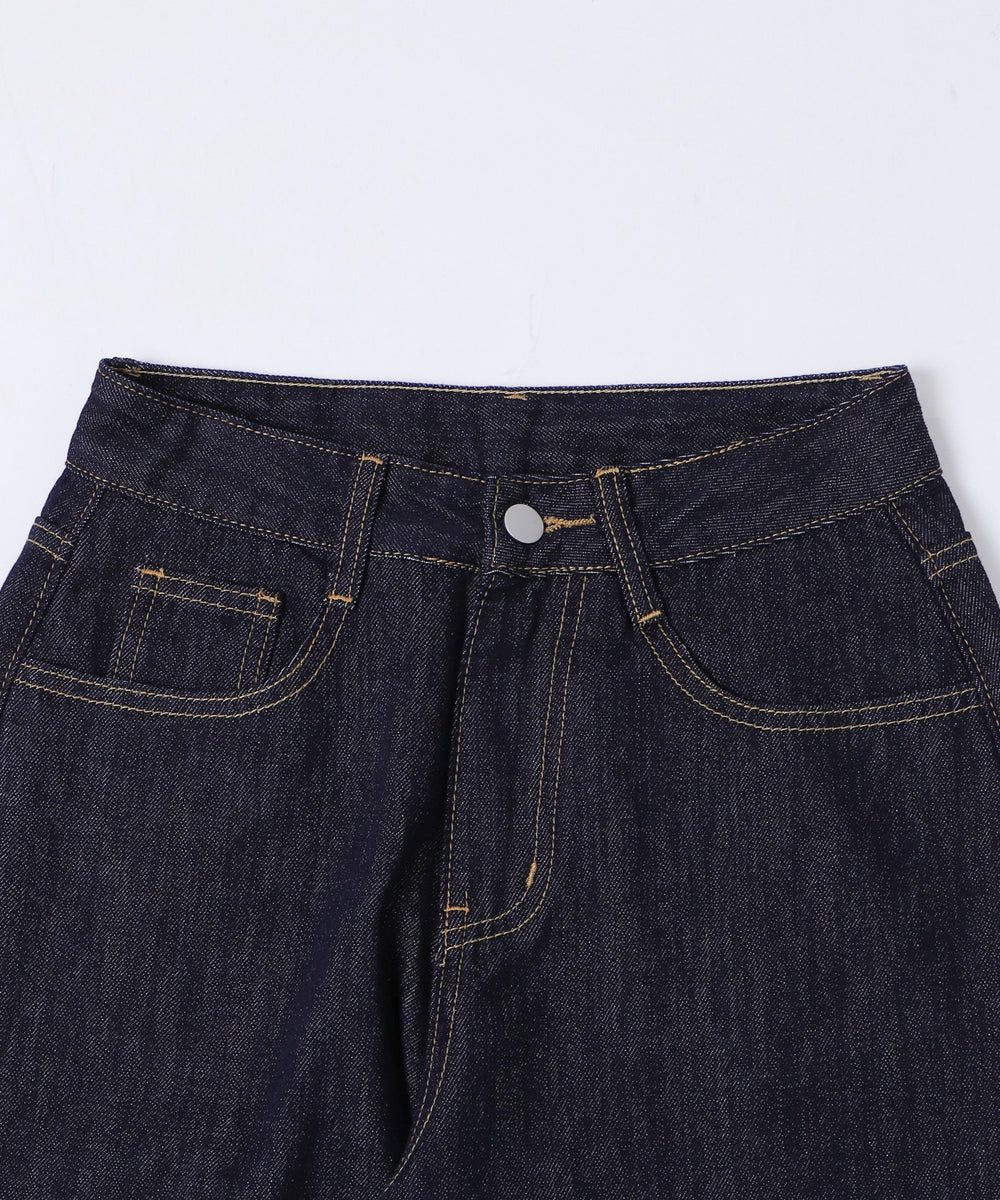 バックフラップポケットルーズデニム