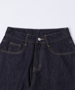 バックフラップポケットルーズデニム