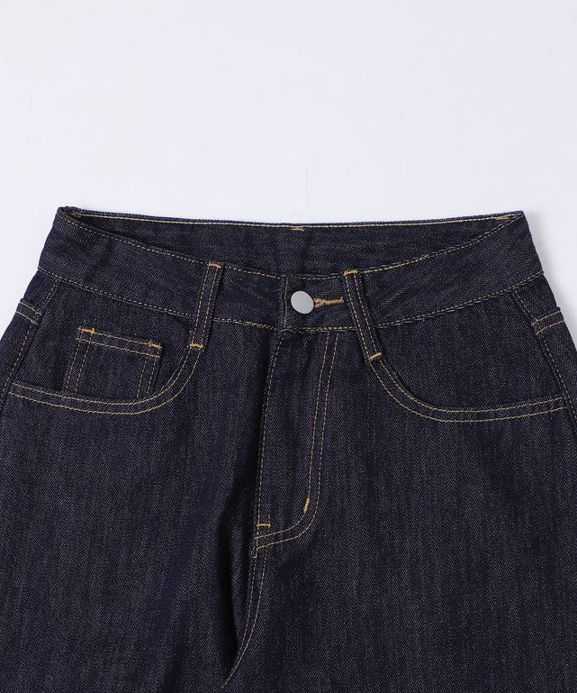 バックフラップポケットルーズデニム