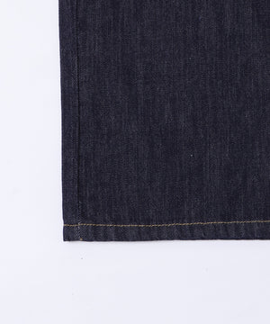 バックフラップポケットルーズデニム