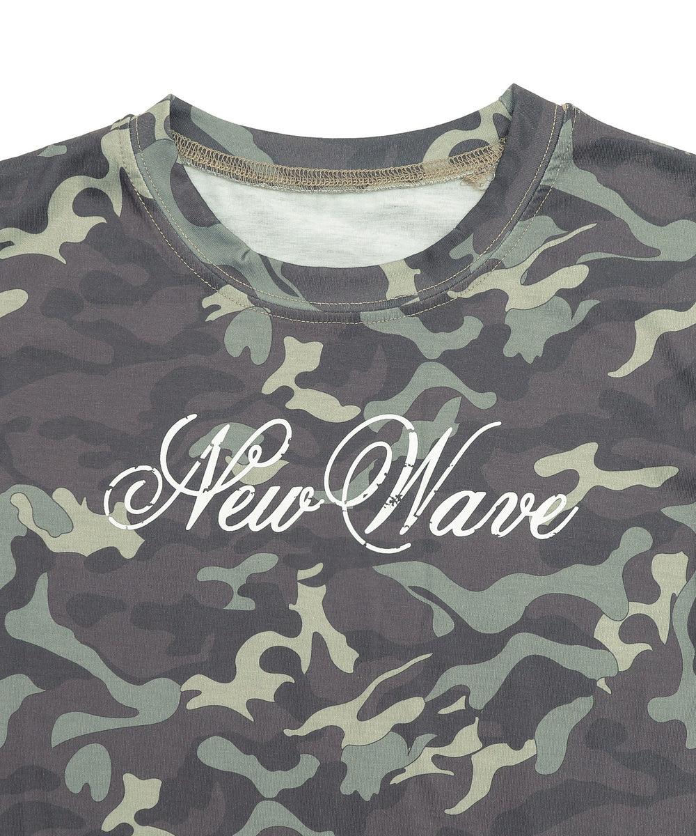 シンプルロゴカモフラT