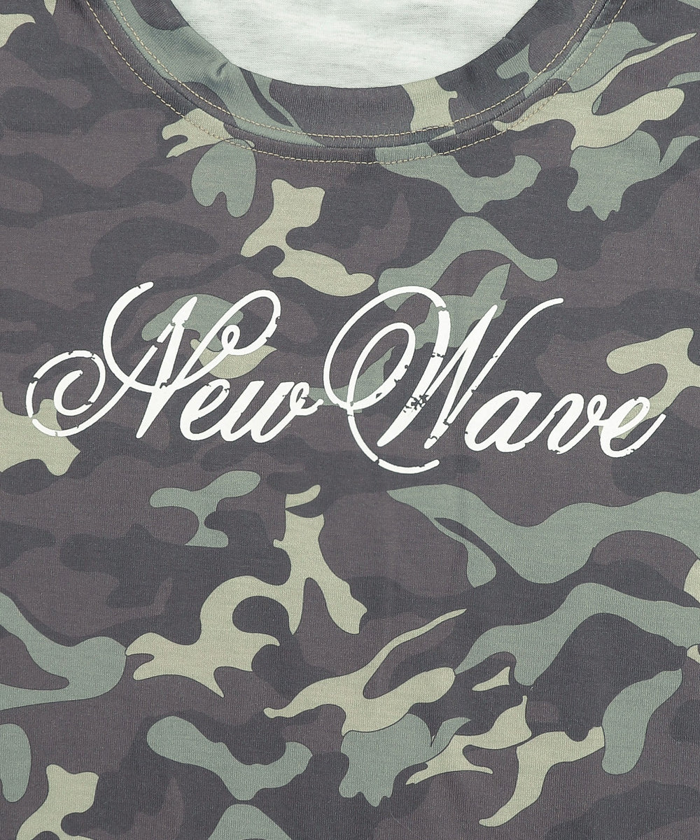 シンプルロゴカモフラT